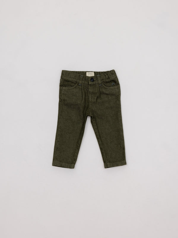 PANTALÓN SARGA SOFT 5 BOLSILLOS VERDE