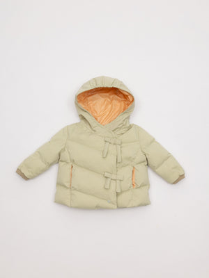 PLUMÍFERO CRUZADO VERDE CLARO