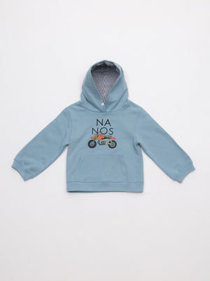 SUDADERA FELPA NANOS AZUL