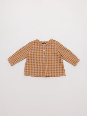 CAMISA VICHY CUELLO PANADERO ROSA PALO