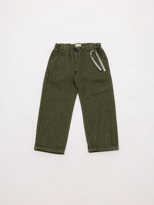 Pantalón gomas sarga soft lazo Liberty verde