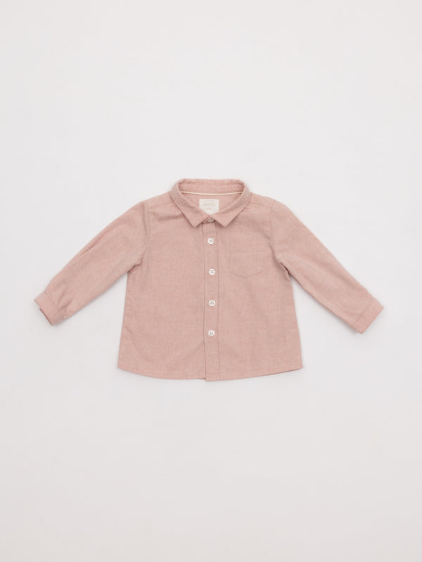 CAMISA OXFORD LIGERO GRANATE CLARO