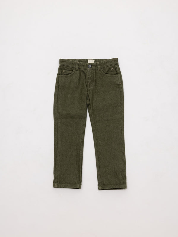 PANTALÓN CINCO BOLSILLOS SARGA SOFT VERDE