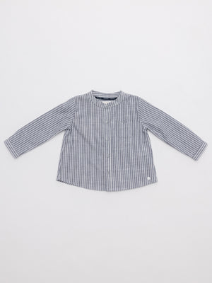 CAMISA POPELÍN RAYAS AZUL