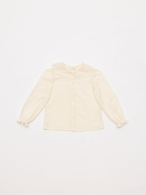 BLUSA PLUMETI CUELLO BORDADO NATA