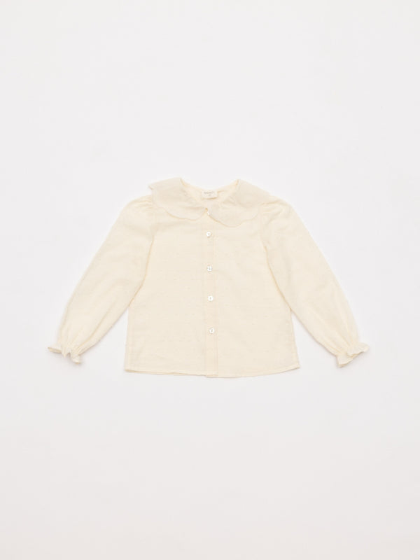 BLUSA PLUMETI CUELLO BORDADO NATA