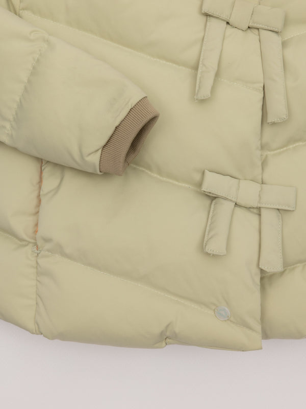 PLUMÍFERO CRUZADO VERDE CLARO