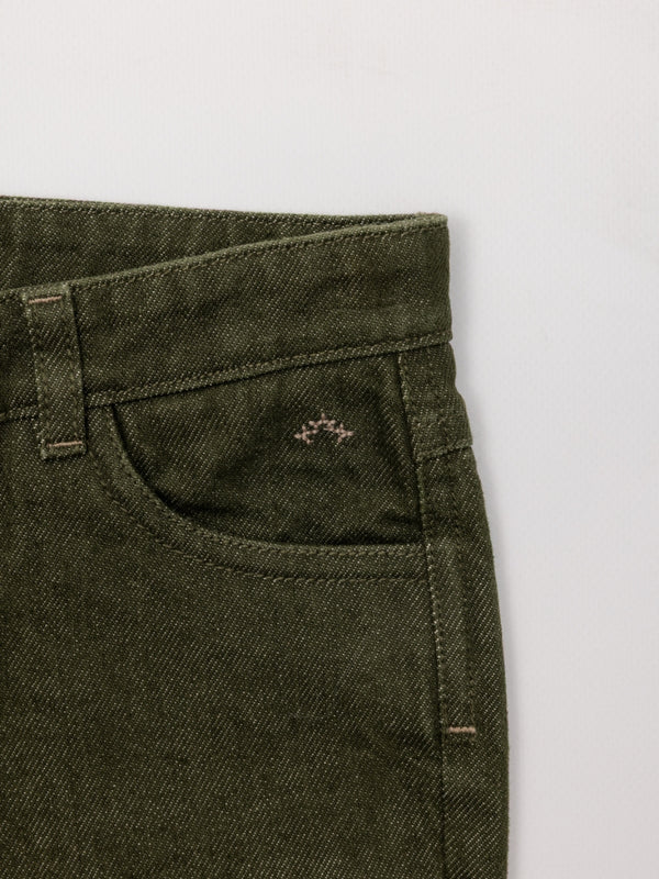 PANTALÓN CINCO BOLSILLOS SARGA SOFT VERDE