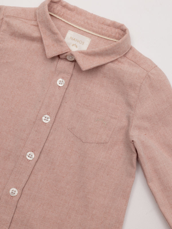 CAMISA OXFORD LIGERO GRANATE CLARO