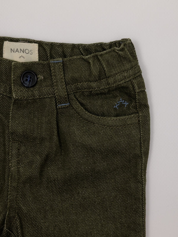 PANTALÓN SARGA SOFT 5 BOLSILLOS VERDE