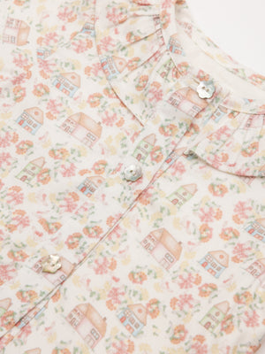 MINI CON BRAGUITA ESTAMPADA CASITAS NATA