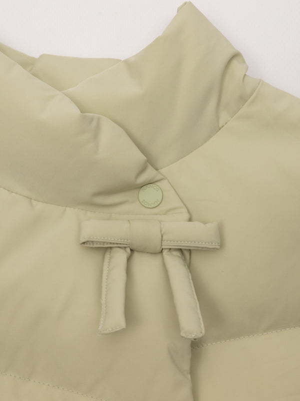 PLUMÍFERO CRUZADO LAZO VERDE CLARO