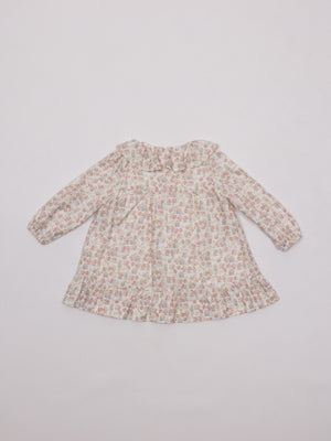 VESTIDO ESTAMPADA CASITAS NATA