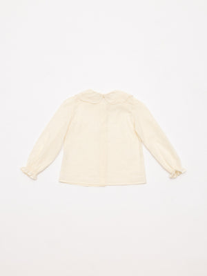 BLUSA PLUMETI CUELLO BORDADO NATA