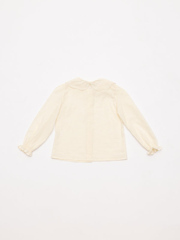 BLUSA PLUMETI CUELLO BORDADO NATA