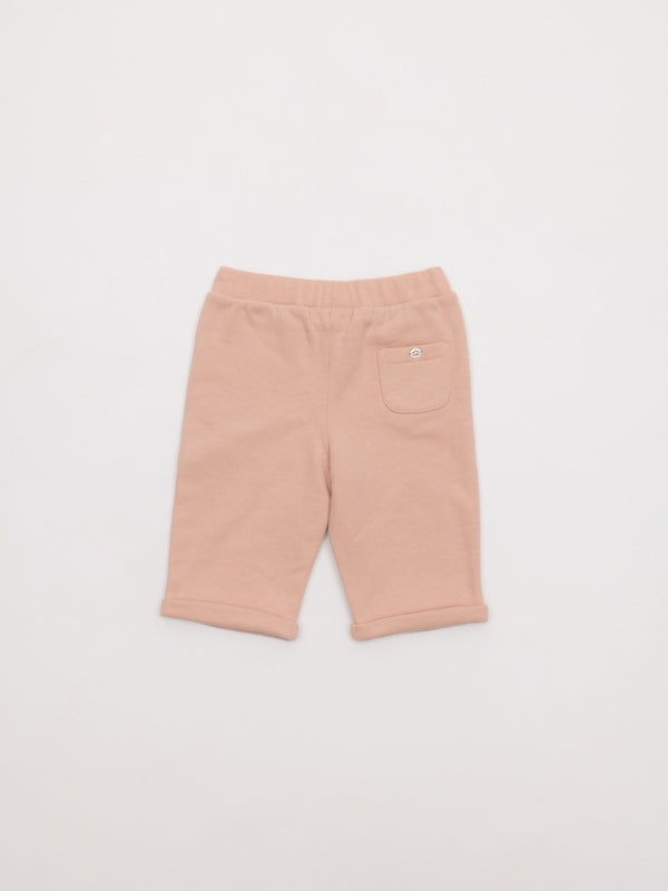 PANTALÓN FELPA PERCHADA ROSA PALO