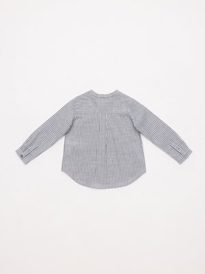 CAMISA POPELÍN RAYAS AZUL