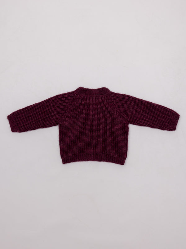 CHAQUETA RIB GRANATE