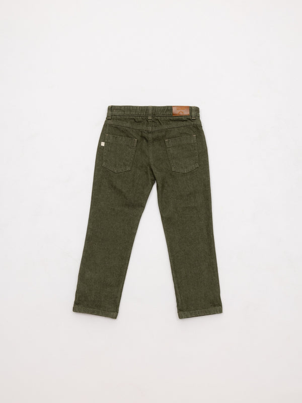 PANTALÓN CINCO BOLSILLOS SARGA SOFT VERDE