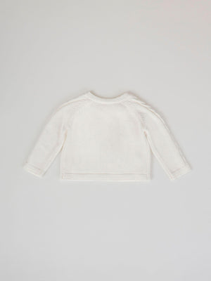 CREAM RAGLAN SLEEVE AND EIGHTS JERSEY