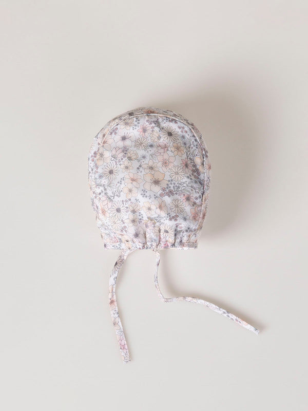 PINK FLOWER PRINT HOOD