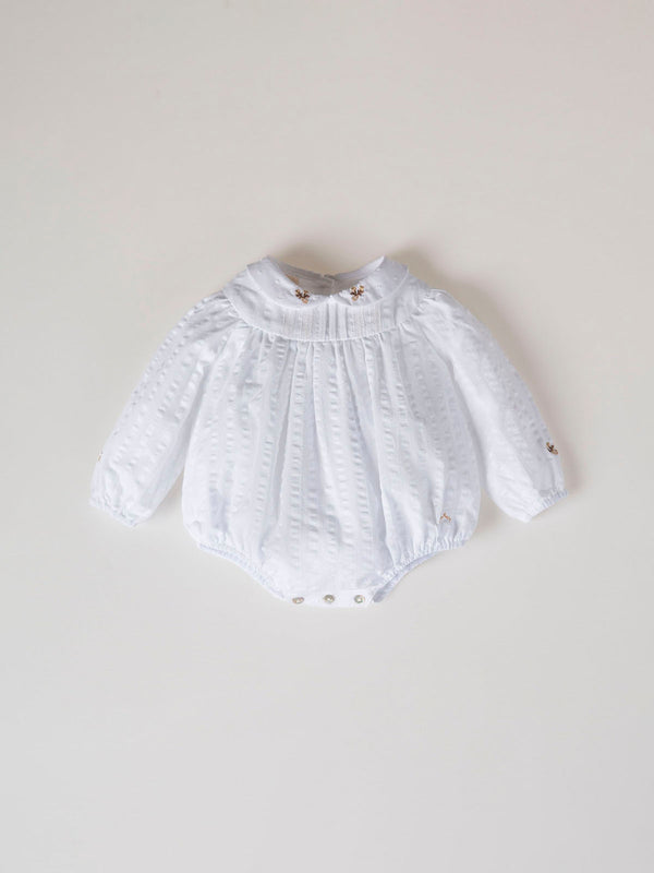 MAMELUCO ESTRUCTURA CUELLO PLUMETI MARFIL