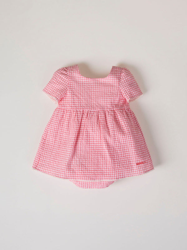 MINI WITH PANTIES STRAWBERRY LACE SLEEVE