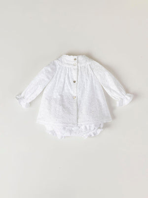 MINI CON BRAGUITA PLUMETI VOLUMEN MARFIL