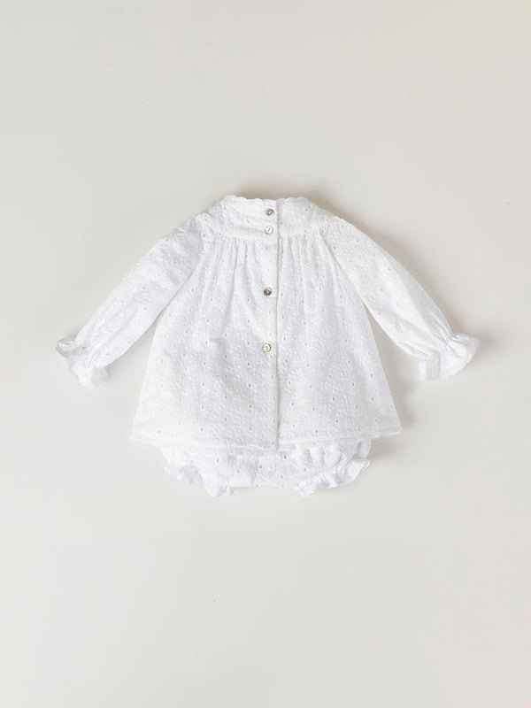 MINI CON BRAGUITA PLUMETI VOLUMEN MARFIL