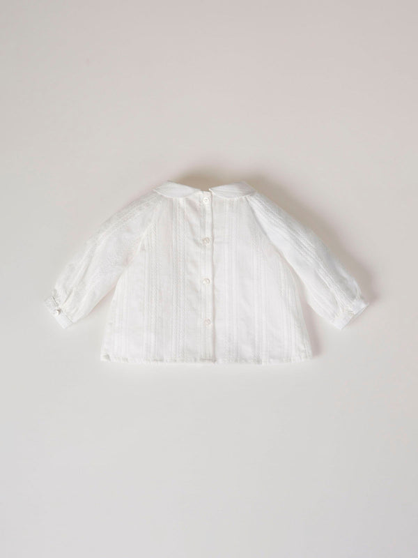 FALSE PLAIN CREAM BLOUSE