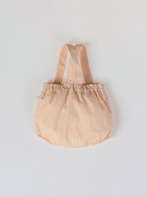 ROMPER WITH STRAPS MANDARIN STRUCTURE FABRIC