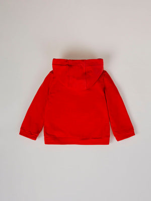 BASIC HOODED SWEATSHIRT NANOS LIGHT RED