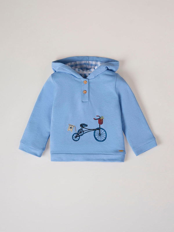 VICHY TRICYCLE BLUE HOODIE