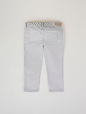 GREY TWILL FIVE POCKET PANTS