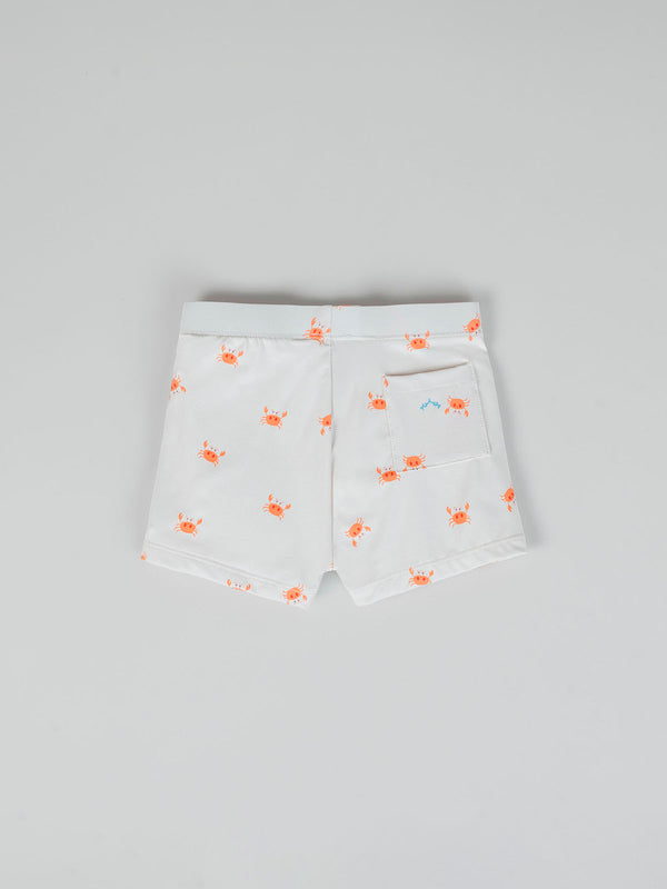 OFF-WHITE CRAB PRINT SWIMSUIT