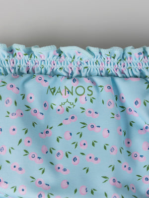 Braguita baño estampado arándanos azul claro