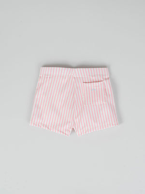 PINK NAUTICAL STRIP PRINT SWIMSUIT