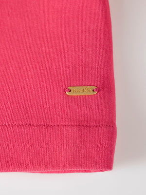 PINK BICYCLE PRINT FLOWER HOODIE