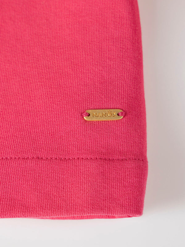 PINK BICYCLE PRINT FLOWER HOODIE