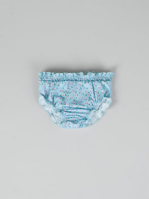 Braguita baño estampado arándanos azul claro