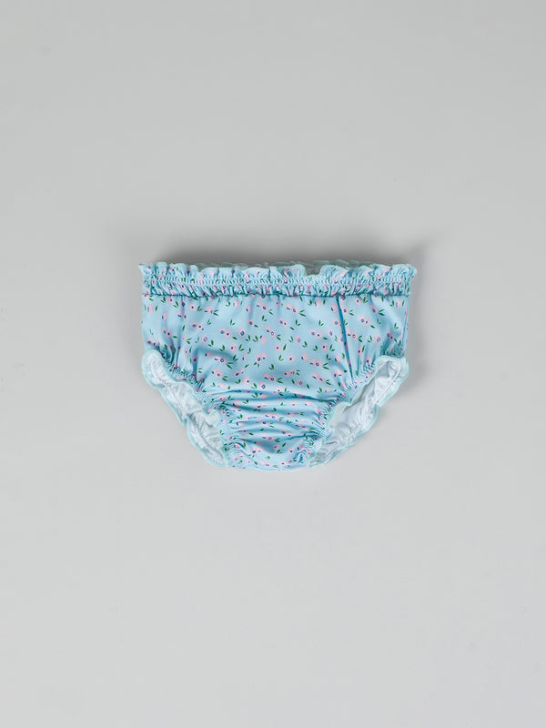 Braguita baño estampado arándanos azul claro