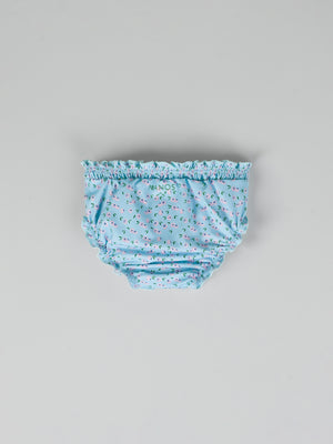 Braguita baño estampado arándanos azul claro