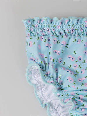 Braguita baño estampado arándanos azul claro