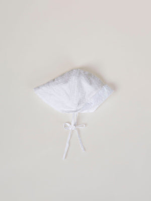 GORRO PLUMETI BORDADO BLANCO PURO