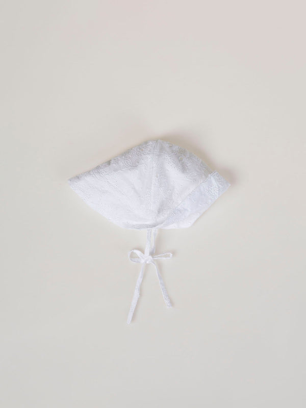GORRO PLUMETI BORDADO BLANCO PURO