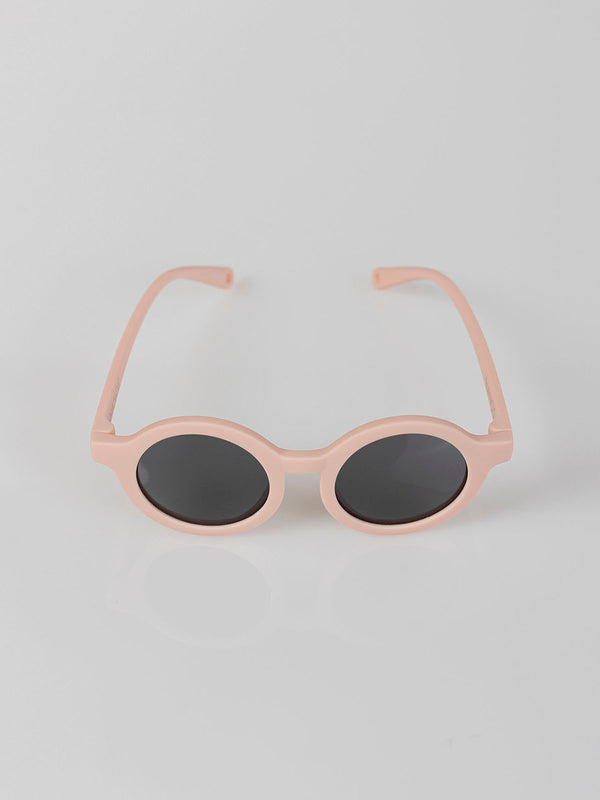 PALE PINK PLASTIC SUNGLASSES
