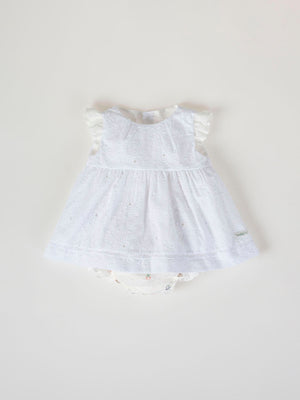 MINI WITH PLUMETI PANTIES PURE WHITE EMBROIDERY