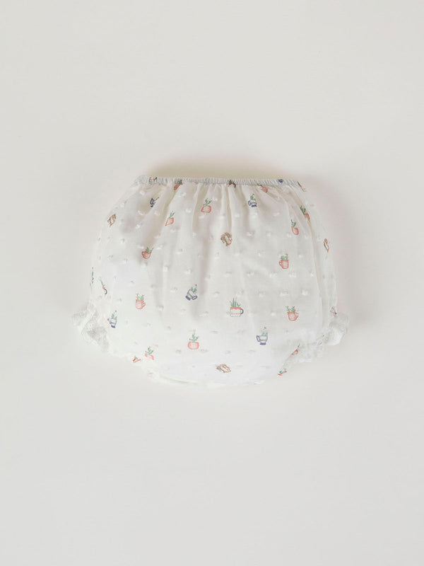 MINI WITH PLUMETI PANTIES PURE WHITE EMBROIDERY