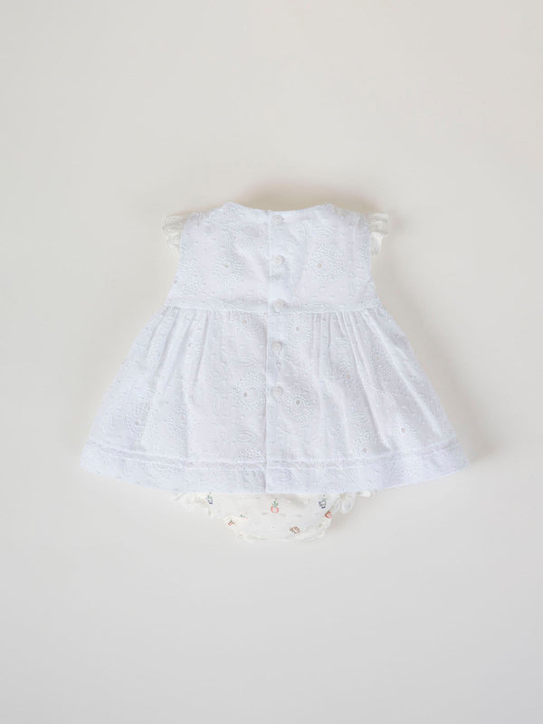 MINI WITH PLUMETI PANTIES PURE WHITE EMBROIDERY