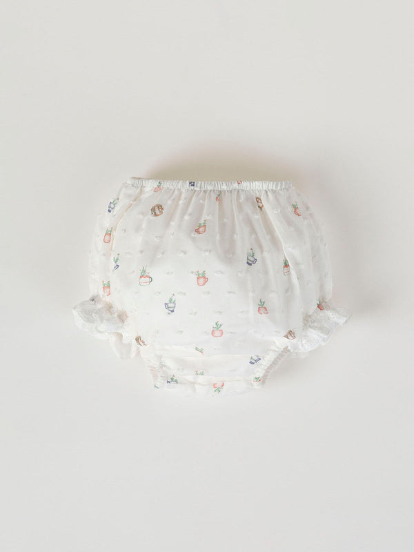 MINI WITH PLUMETI PANTIES PURE WHITE EMBROIDERY